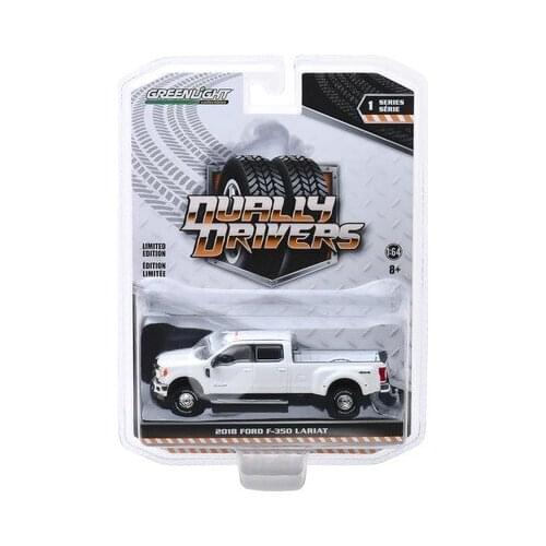 GreenLight 1:64 2018 Ford F-350 Lariat Alloy Metal Diecast Cars Model Toy Vehicles For Children Boy Toys gift