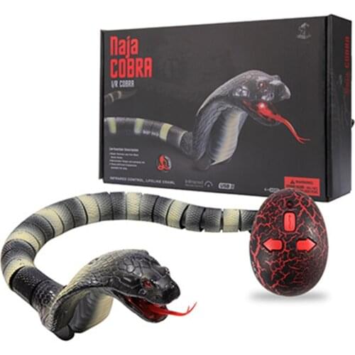 Snake Toy Cobra De Brinquedo Electronic Assembled Pets Trickery Infrared Remote Control Simulation Creeped Rattlesnake With USB