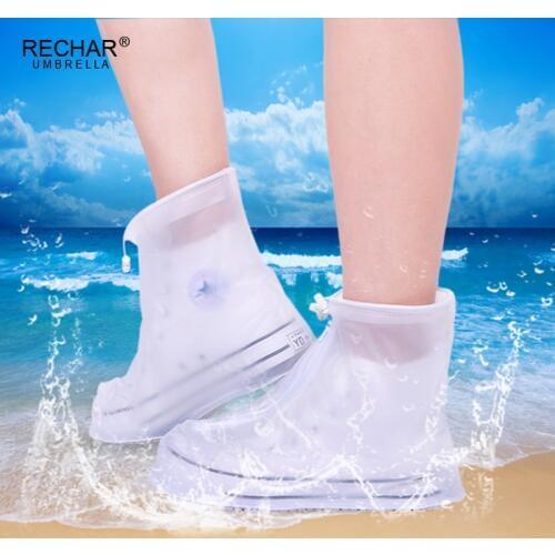 Multiple Sex Waterproof Protector Shoes Boot Cover Unisex Zipper Rain Shoe Covers High-Top Anti-Slip Rain Shoes Cases