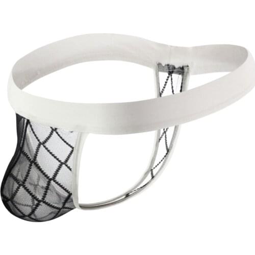 Mens Sexy Underwear Thongs Men Ultra Thin Transparent Comfortable G Strings Low Rise Mesh U Pouch Male Mini Bikini T-Back