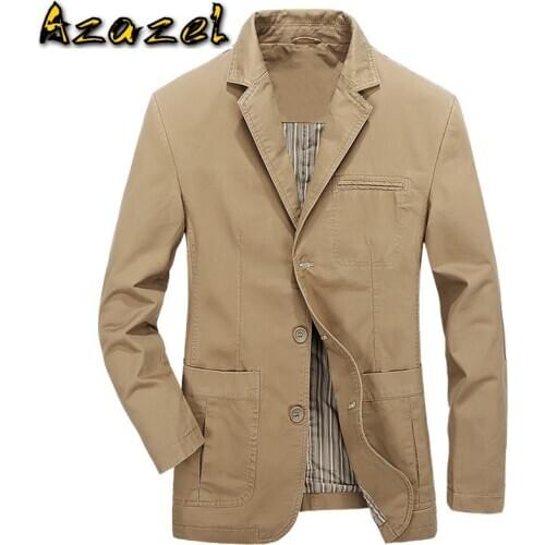 European Style Mens Suit Jacket and Coats Casual Thin Khaki Suede Coats Fashion Spring and Summer Man Streetwear European A733