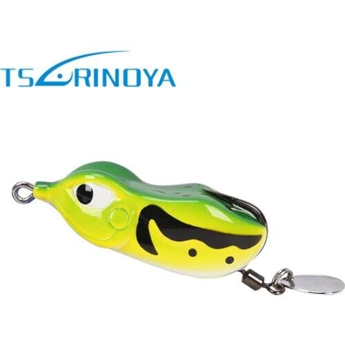 TSURINOYA Soft Frog Bait 48mm 11.5g Topwater Fishing Lure Bass Killer Isca Artificial Para Pesca Leurre Peche Souple Isca Sapo