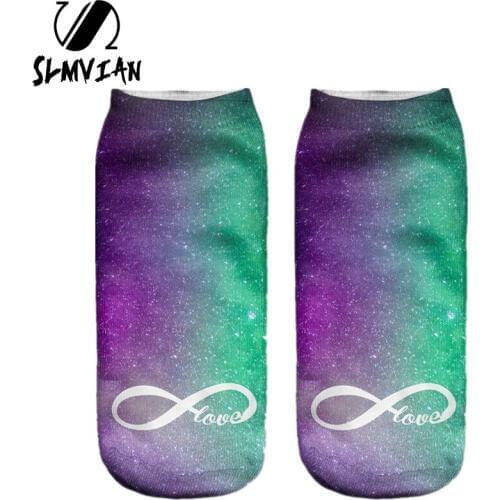 SLMVIAN New printing socks 2015 Time-limited Rushed Polyester Meias Women Sock 3d Casual Cute Charactor printed sock
