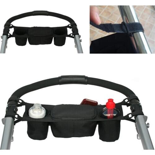 Baby Stroller Organizer Cooler and Thermal Bags for Mum Hanging Carriage Pram Buggy Cart Bottle Bags Stroller Accessories