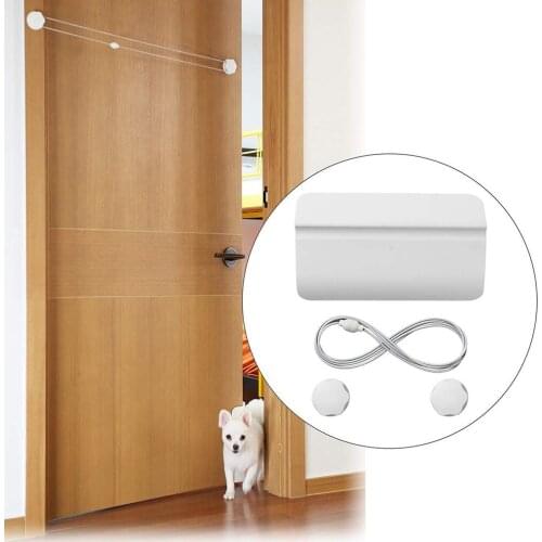 Pet Door Opener Home Living Room Cat Entry Open Door Tool Without Drilling
