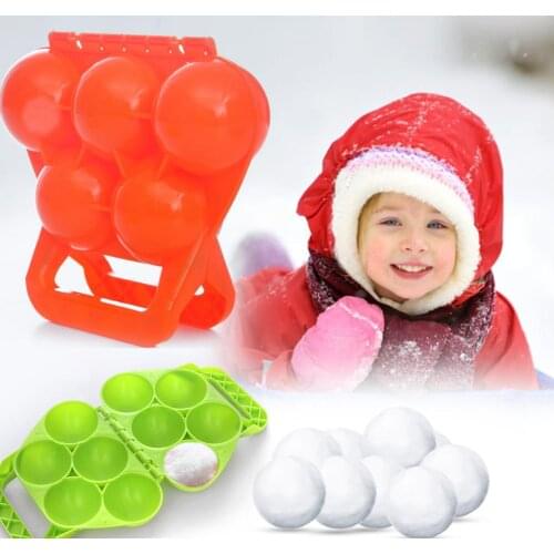 Snowball Maker Winter Plastic Snowball Maker Clip Kids Outdoor Sand Snow Ball Mold Toys Fight Clip Toy play snow tools