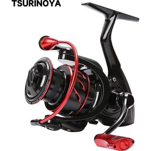 TSURINOYA Spinning Fishing Reel WHIRLWING 800 1000 2000 11kg Drag Power 8+1 5.2:1 Saltwater Ajing Bass Pike Fishing Lure Wheel
