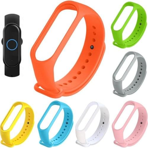 Solid Color Smart Watch Band Soft Replacement Wrist Strap for Xiaomi Mi Band 5 Wearable Devices Smart Accessories