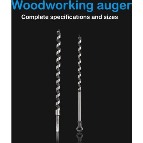 5Pcs/Set 6-14mm High Carbon Steel Carpenter Drill Bit Hexagonal Rotary Head Wood Plank Hole Drill Tool for Softwood, Hardwood