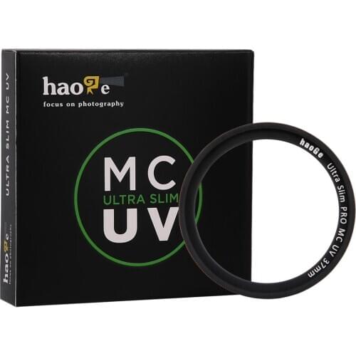 Haoge 37mm Ultra Slim MC UV Protection Multicoated Ultraviolet Lens Filter