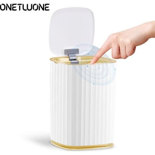15L Smart Trash Can Automatic Sensor Dustbin Sensor Electric Kitchen Waste Bin ,Trash Can For Bedroom Kitchen Bathroom