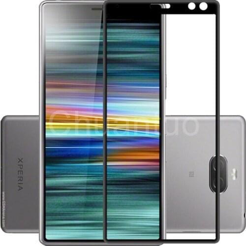 Full Coverage Screen Protectors For Sony Xperia 10 Plus Scratch Proof Protective Film Tempered Glass For Sony 10 Plus