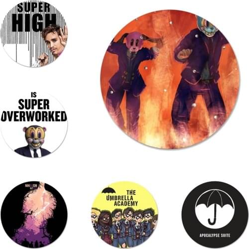 The umbrella academy Hazel and Cha Cha Icons Pins Badge Decoration Brooches Metal Badges For Clothes Backpack Decoration