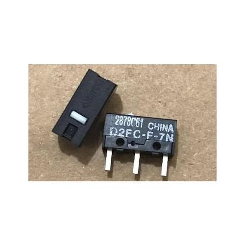 10PCS/LOT Mouse Micro Switch D2FC-F-7N (10M) Mouse Button 3PIN New Original