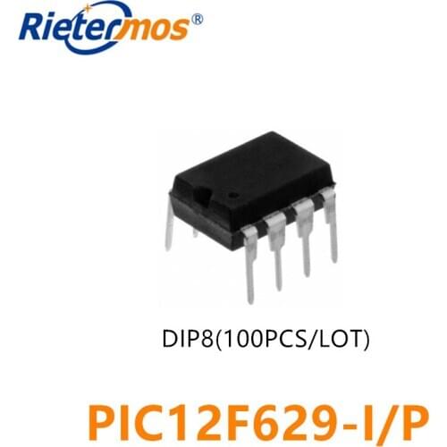100pcs PIC12F629-I/P PIC12F629 DIP8 ORIGINAL