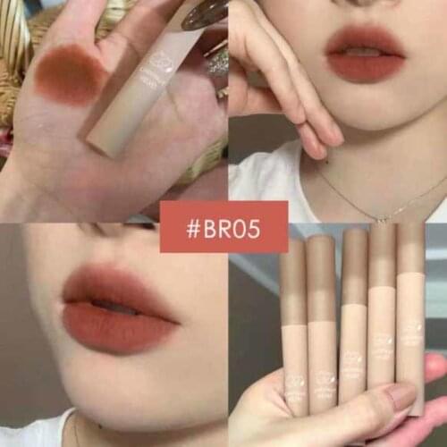 12 Colors Chestnut Velvet Matte Nude Liquid Lipstick Waterproof Long Lasting Lip Gloss Red Lip Tint Women Makeup Cosmetic TSLM1