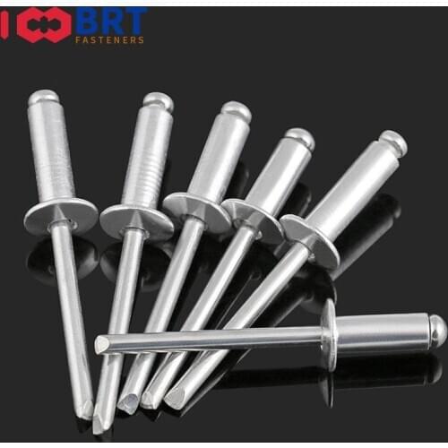 20pcs M2.4 M3.2 M4 M5 M6 GB12618 Aluminum blind Break Mandrel Blind Rivets Nail Pop Rivets For Furniture Car Aircraft