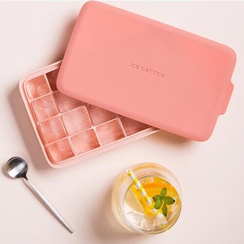 24 Grids With Lid Silicone Ice Cube Ice Box Beverage Jelly Ice Cream Mold Ice Cube Mold Kitchen Tool