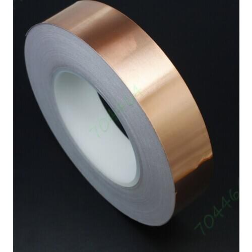 30mm x 108ft Guitar EMI Shielding Single Adhesive Conductive Slug Copper Foil Tape