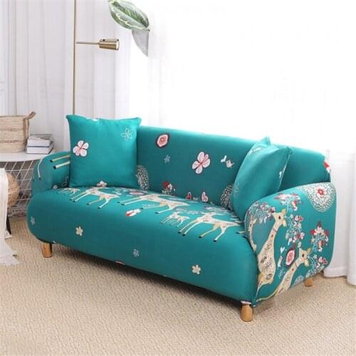Sofa Cover Flexible Stretch Home Decorative Lovely Pattern Printing Cover Sofa Living Room Furniture Room Decoration