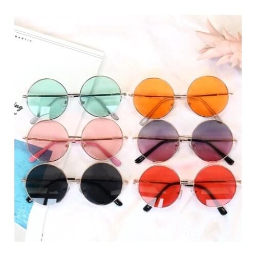 Childrens Kids Sunglasses Glasses Vintage 6 colors Outdoor Beach UV 400 Protection Baby Oculos De Sol Gafas Eyeglasses 2021 New