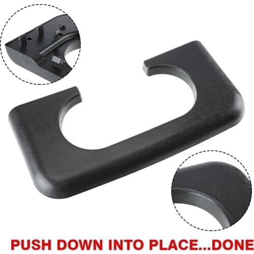 For Ford F250-350 1999 2010 1pc Black Plastic Car Auto Center Console Cup Holder Pad DIY Repair Accessories Parts