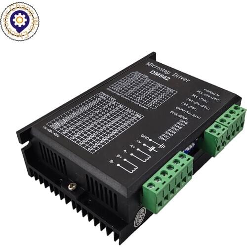 2-phase Digital Stepper Motor Driver DM542 DC24V-50V For 42/57(NEMA17/23) Series Stepper Motor 1.0-4.2A