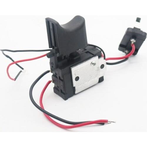 Electric Drill Dustproof Speed Control Push Button Trigger Switch DC 7.2-24V Cordless Drill Switch