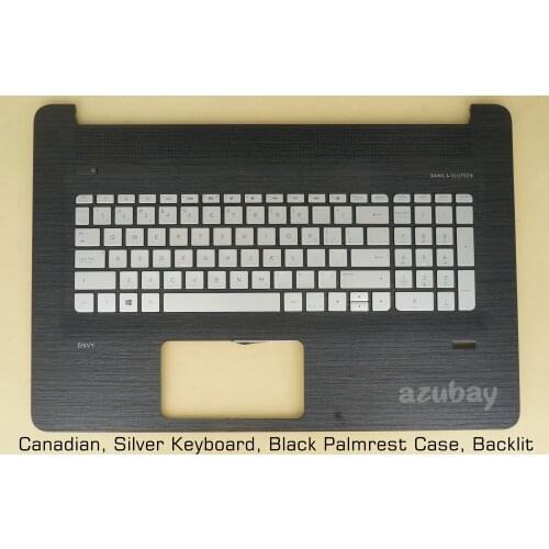 Canadian CA Keyboard Palmrest Cover For HP 17-n000 17t-n000 17t-n100 17-n078ca 17-n178ca 17-n188ca 819948-DB1 813678-DB1 Backlit