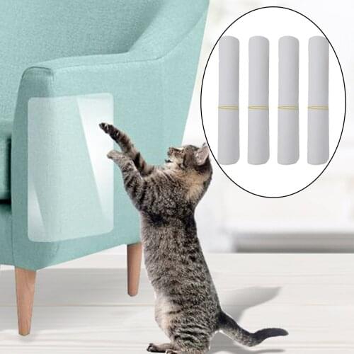 2/4/6pcs Cat Scratcher Sofa Scraper Tape Scratching Post Furniture Couch Guard Protector Cover Deterrent Pad Carpet for Pet Dog