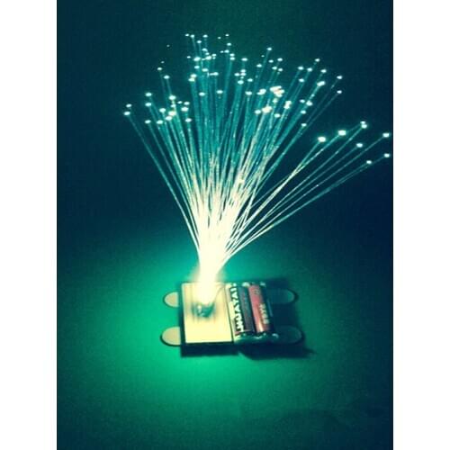 Small-making invention children hand-made simple multi-color fiber optic lights primary school children DIY assembly materials