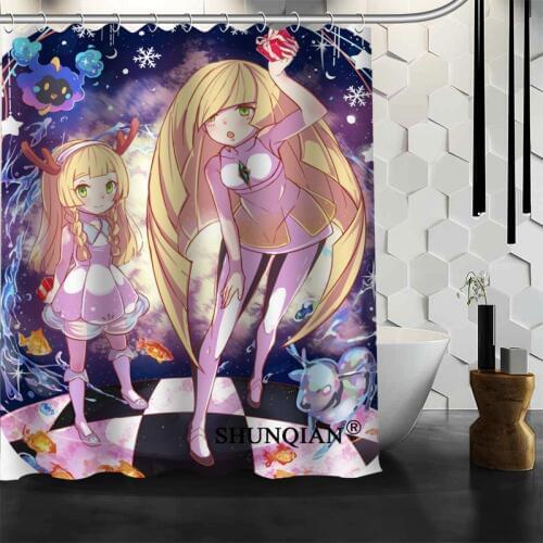 Fashion Design Customized bath curtain flip flappers Shower Curtain Bath screens Modern Polyester Fabric Curtain