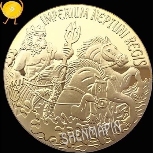 Neptunus Rex Commemorative Coin Ancient order of the Deep Trusty Shellback Coins Collectibles Imperium Neptuni Regis Film Gift
