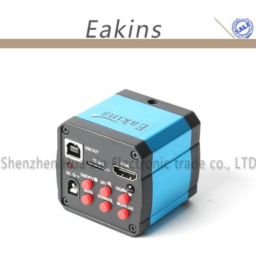 Industry Video Microscope Camera 18MP 1080P HD CCD Microscope Camera HDMI USB Outputs With TF Card Video Recorder