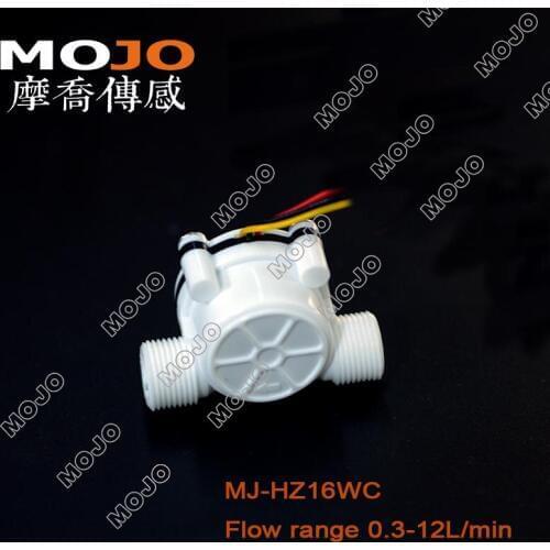 HZ16WC 0.5-6L/min 3"(G3/8) POM Hall Sensor Coffice Drinking Machine Water Flow Meter 10 pcs/lot