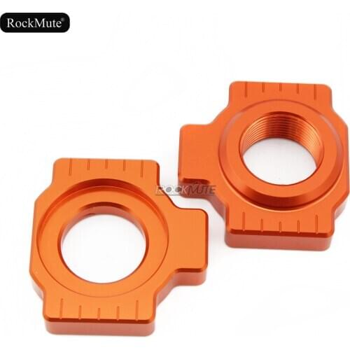 Chain Adjuster For KTM 690 Duke R 08-18, Enduro R SMC-R 12-18 SUPERMOTO 450 RALLY Motorcycle Left Right Regulator Sliders Orange