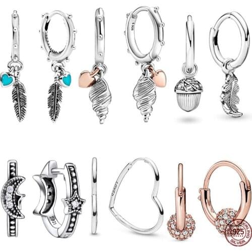 CodeMonkey 100% Real 925 Sterling Silver Infinity Zircon Stud Earrings For Women Silver & Golden Color Earrings 2019 E1132