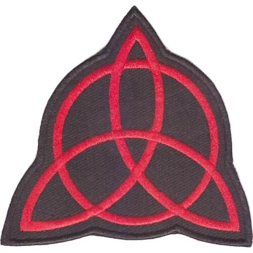Triangle Trinity Celtic Knot Norse Logo Embroidered Iron Sew On Patch DIY