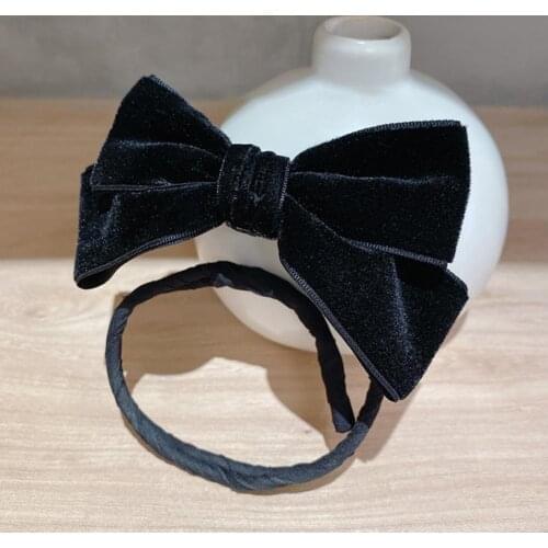 Velvet Korean Bow-Knot Elastic Hair Bands Accessories Fashion Hair Band Long Ribbon Bow Ponytail Hair Tie Scrunchies Women Girls
