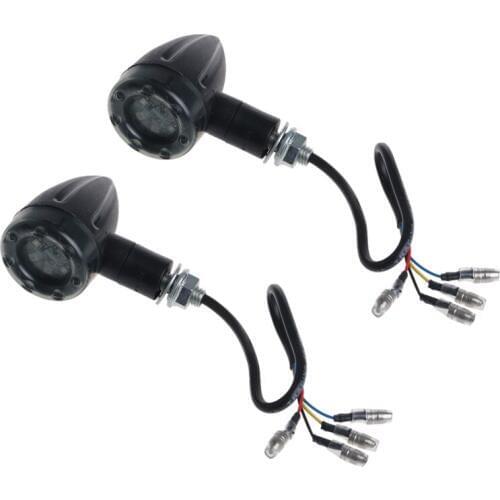 1 Pair Motorcycle Turn Signal Brake Stop Light 12V 13 LED Indicator Red Yellow for LED