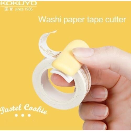 1PC KOKUYO Masking Tape Cutter Tool Washi Tape Cutter Set Storage Organizer Cutter Office Tape Dispenser Office Supplies