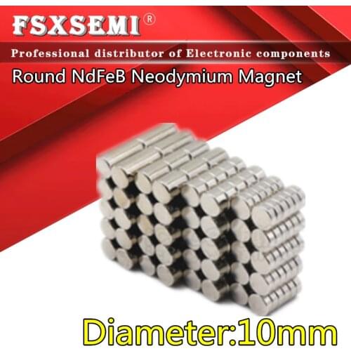 10mm Diameter Round NdFeB Neodymium Magnet Powerful Rare Earth Permanent Fridge Magnets Ring Disk Strong Craft for DIY