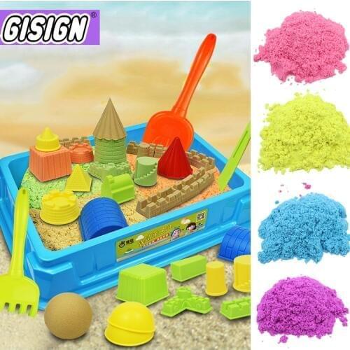 100g Magic Sand Toy Soft Clay Slime Educational Colored Space Sand Supplies Play Sand Antistress Kids Toys For Children