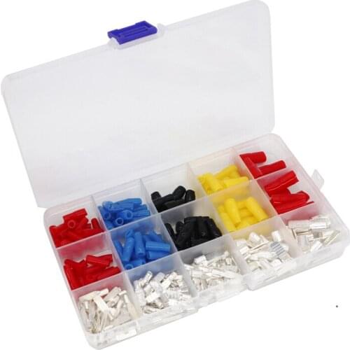 Multifunctional Crimping Pliers Stripping Cutting Tool 130PCS Cold Pressed Wire Terminal,Pin Connection,C45 Copper Wire Nose