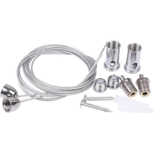 2 Wires/set 1m Steel Cable For Lifting Various Panel Lights Used Widely Office Lighting Fittings