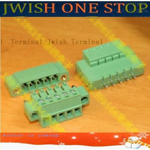 2EDG KM 15EDGKM Fixed ear Pluggable PCB Terminal 3.81mm 3.81 15EDGKM-3.81 15EDGKM-3.81mm VM RM 5P 6P 7P 8P 9P 10P