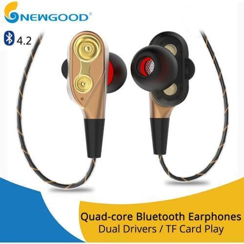 Bluetooth earphone bass stereo wireless headset bluetooth earphones earbuds wireless headset with TF card slot microphone mic