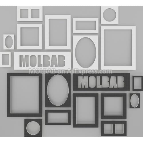 Custom Made Photo Mats Paper Passe-Partouts Rectangle Oval Multi-Openings Customized Mounting Matboard For Picture Frame Decor