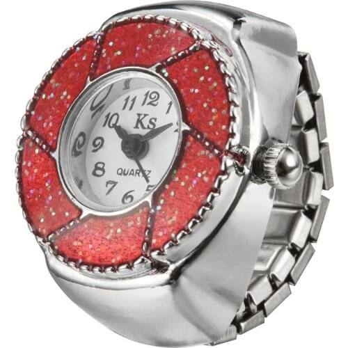 Retro Personality Elastic Quartz Watch Ring Men and Women Fashion Simple Accessories Couple Student Clock Rings