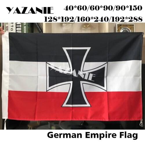 YAZANIE North German Confederation WW1 Jack Flag Reichskriegsflagge Germany Marine Jack Naval Iron Cross Flags and Banners